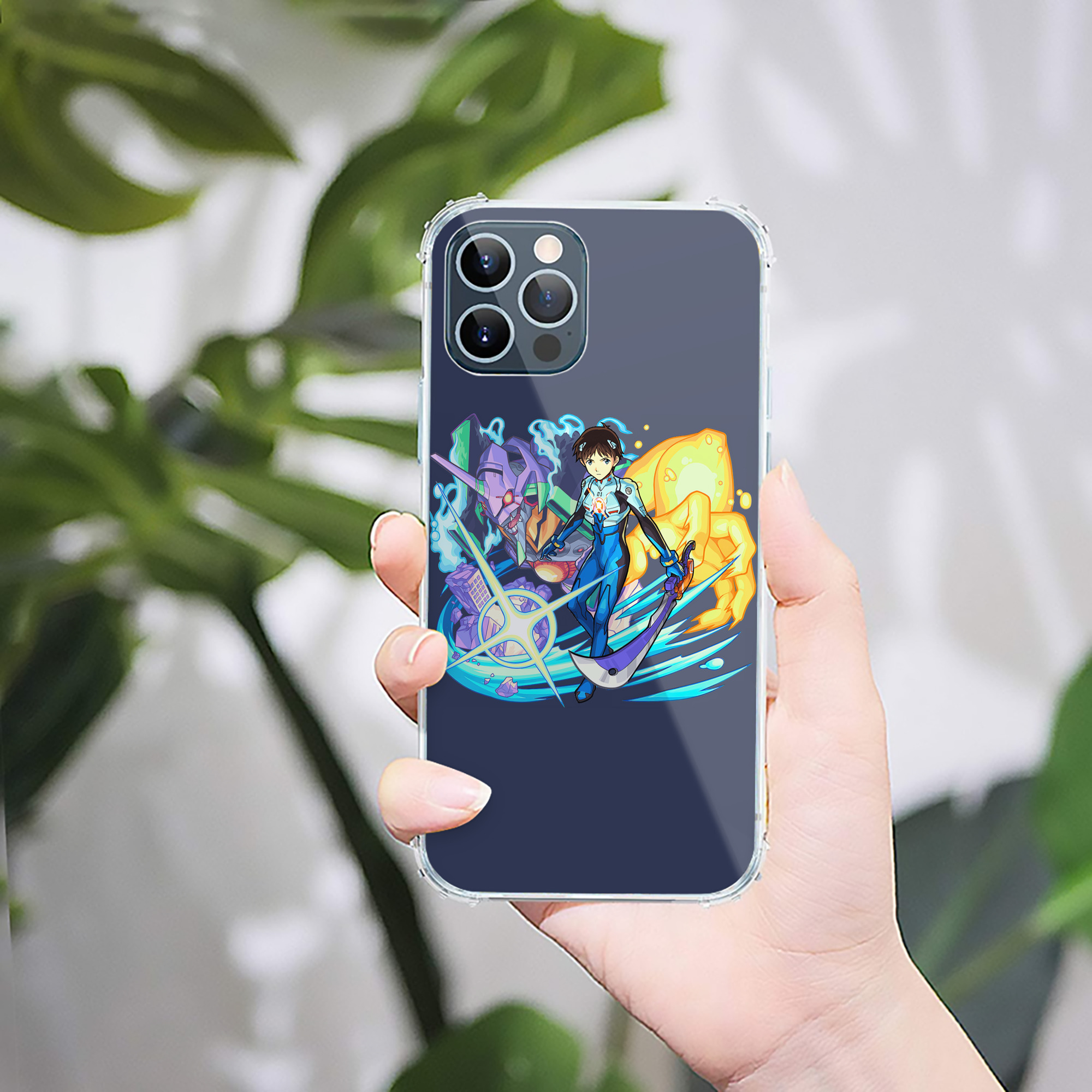 （画像用） EVA 新世紀エヴァンゲリオン 【iPhone 12シリーズ対応】透明スマホケース（クリアソフトケース）